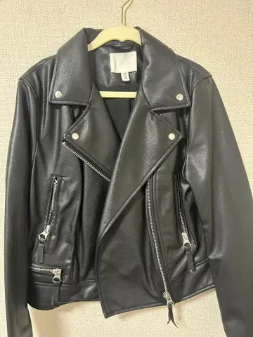 H&M 블랙 라이더 자켓
