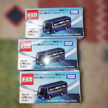 2025 재팬 모빌리티 쇼 토미카 미쓰비시 후소 에어로 퀸 3대 세트