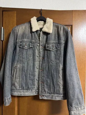 GAP 보아 부착 그레이 데님 자켓