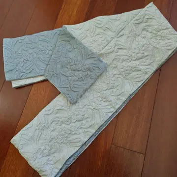 Tsubakian 오리엔탈 자카드 반폭 오비 츠바키안