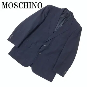 LA7833 모스키노 테일러드 자켓 블랙 울 L