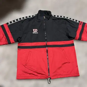 남성 저지 빨검 스트라이프 Wilson 겉옷만