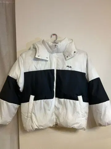 FILA 다운 자켓 화이트/블랙