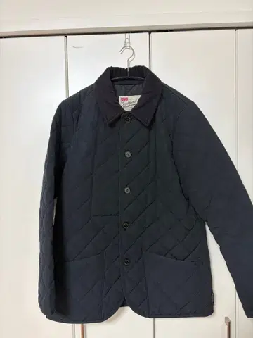 트래디셔널 웨더웨어 네이비 퀼팅 자켓