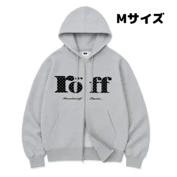 한국 브랜드 RANDOMOFF 2way 집업 후드티 그레이 60%