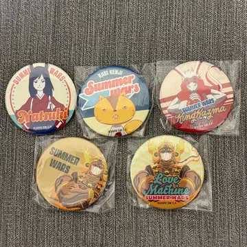 썸머 워즈 온라인 복권 캔뱃지 5개 세트