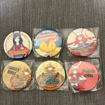 썸머 워즈 온라인 복권 캔뱃지 6개 세트