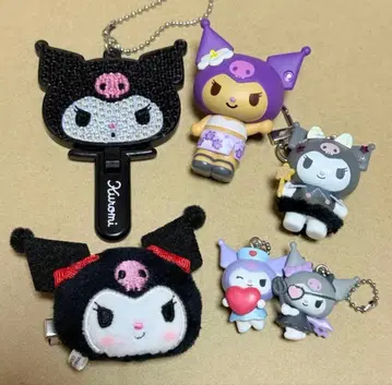 산리오 쿠로미 키링 피규어 퓨로랜드 클립 묶음 판매
