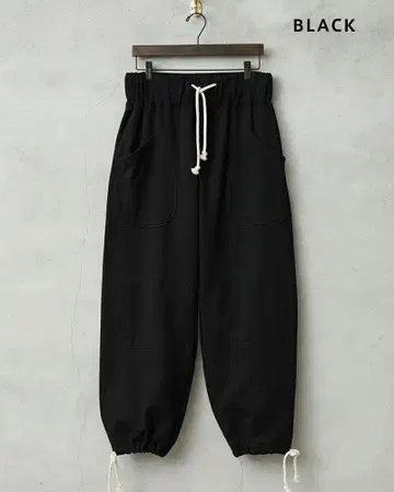 WAIPER.inc 더블니 스웨트 팬츠 L 블랙