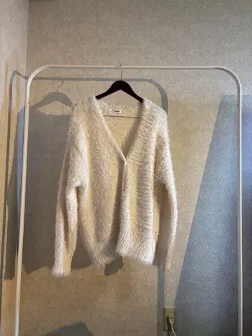 NICE CLAUP 롱 페더 가디건