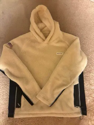 BRIEFING 플리스 자켓 크림색