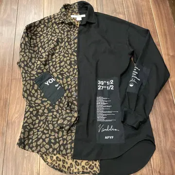 AFYF 레오파드 무늬 캐주얼 셔츠