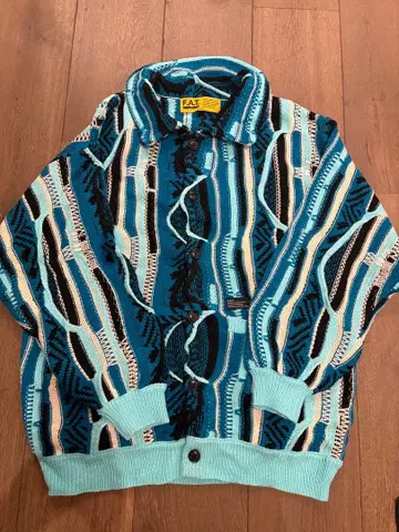 가디건 파랑/블랙/화이트 FAT