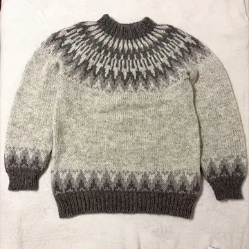 STOBI 스웨터 핸드니트 노르딕 무늬
