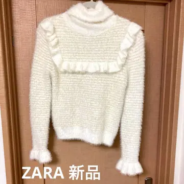 [내일 발송 가능] ZARA 화이트 니트 골드 라메 새상품
