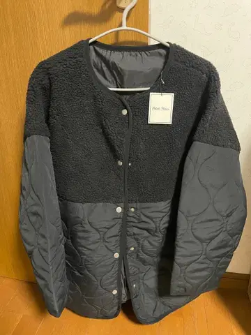 블랙 퀼팅 자켓 M 사이즈