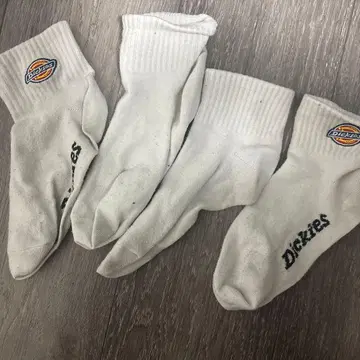 Dickies 화이트 크루 삭스 2족 세트