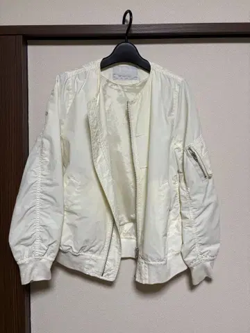 nano universe 화이트 얇은 소재 MA-1