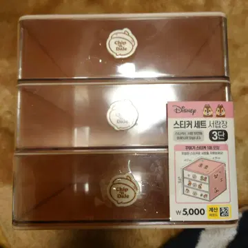 Disney 칩과 데일 수납 박스