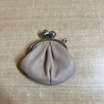 kawakawa 가마구치 가죽 코인 케이스 그레이지