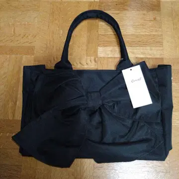 Cocoonist 리본 포함 토트백 블랙