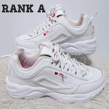 새상품급 FILA 휠라 통굽 스니커즈 신발 24cm 여성용 화이트