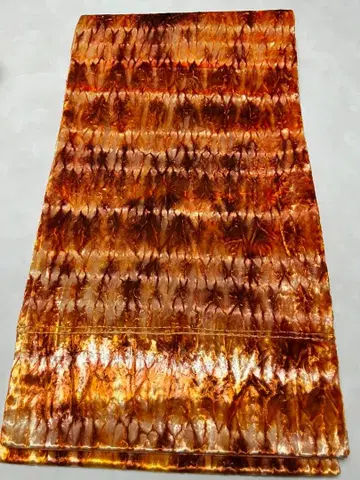 후쿠로 오비 육통 벨로아풍 시보리 오렌지 그라데이션