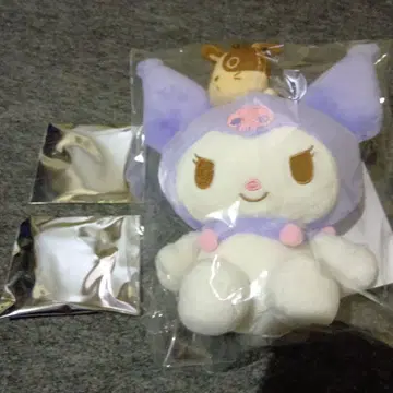 우사미 콜라보 쿠로미 봉제 인형 & 키링 2개 당선품