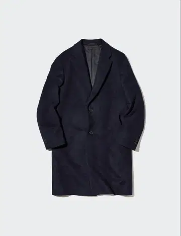 유니클로 울 캐시미어 체스터 코트