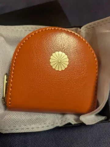 황거 지갑 말발굽 모양 동전 지갑 코인 케이스 오렌지
