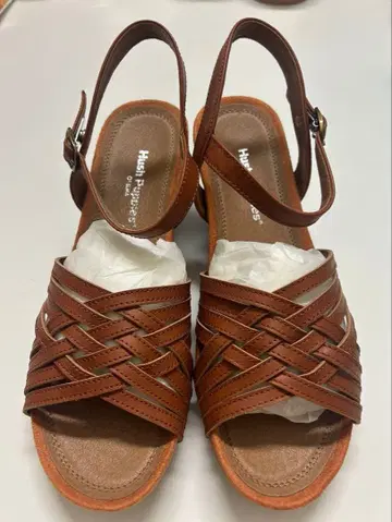 [ 새상품 ] Hush Puppies 브라운 샌들 24cm