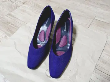 정형 펌프스 퍼플 스틸레토 펌프스 힐 5cm