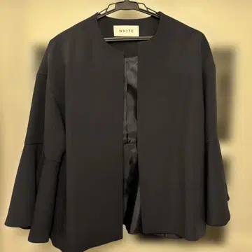 수트 컴퍼니 블랙 노카라 자켓 사이즈 38