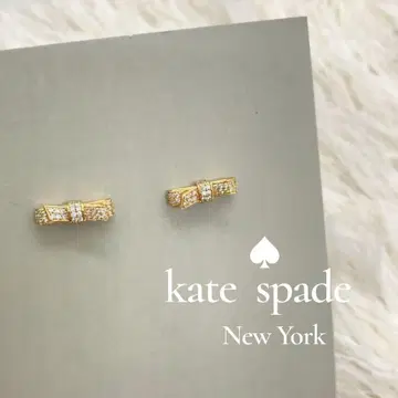 완판템 케이트 스페이드 리본 귀걸이 리본 디자인 핑크 골드 귀걸이