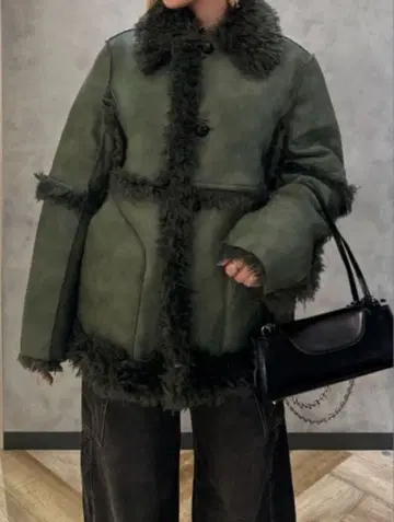 moussy SHEARLING OVER 자켓 보아 자켓 가죽