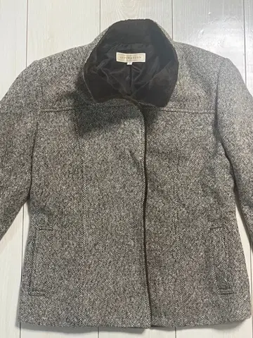 울 혼방 노카라 테일러드 자켓