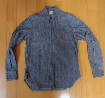 웨어하우스 42 히코리 웨스턴 셔츠 숏 혼 3038