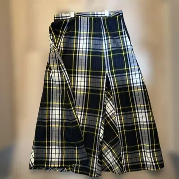 Dessin 체크 무늬 플레어 스커트 사이즈 2