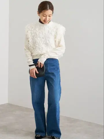 새상품 이에나 니트 베스트 내추럴