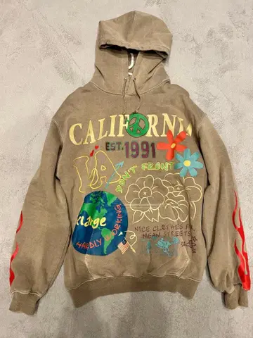 XLARGE 그래픽 후드티