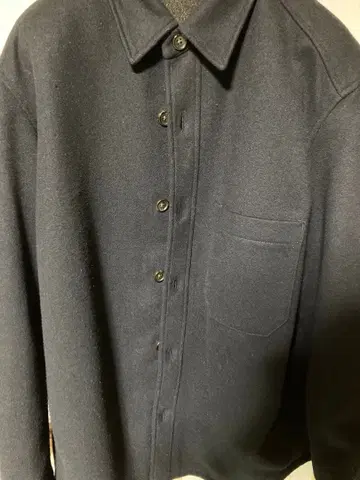 유니클로 오버 셔츠 자켓