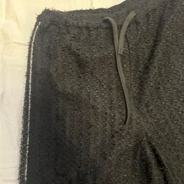 nano universe 트위드 블랙 팬츠