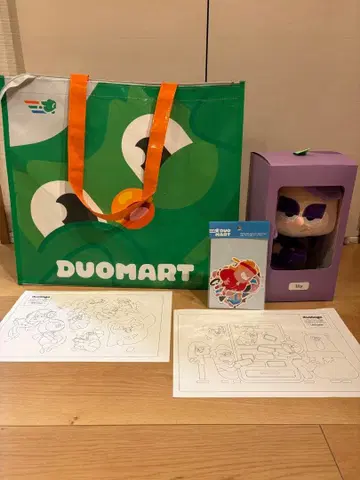 DUOMART Lily 봉제 인형과 에코백 세트
