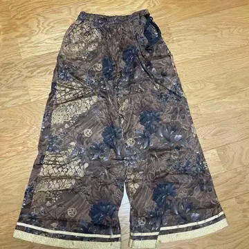 장 폴 고티에 꽃무늬 와이드 팬츠 40