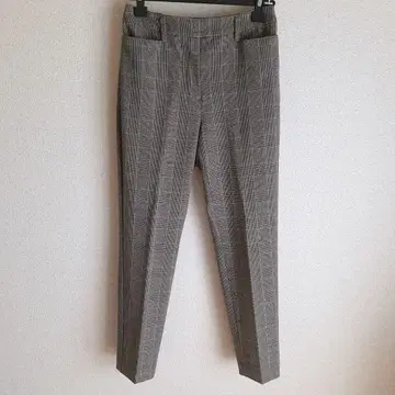 PLST 웜 리저브 스틱 팬츠 글렌체크 슬림 브라운