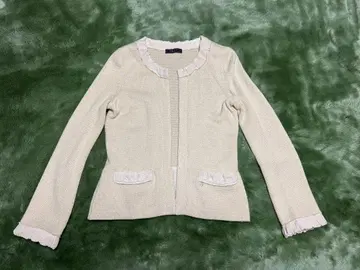 폭시 베이지 니트 가디건