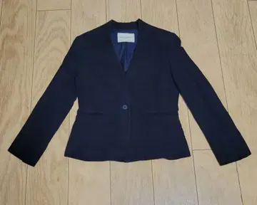 UNITED ARROWS 네이비 노카라 자켓