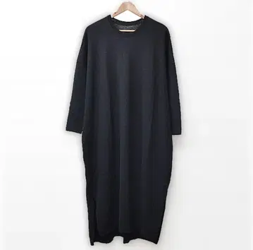 QUARTERLY 니트 원피스 울 루즈핏 블랙