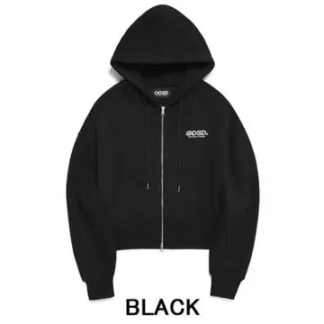 [새상품급] ODSD 오드 스튜디오 로고 크롭 기장 후드티 블랙 F