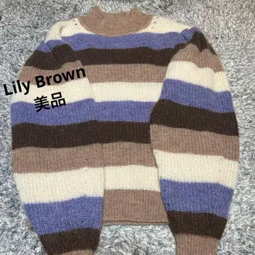 LILY BROWN 보더 니트